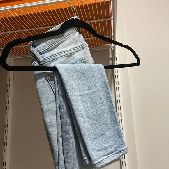 FRAME WOMENS LE SKINNY LE JEANNE JEANS LIGHT BLUE LOW RISE SIZE 25 - Picture 6 of 6